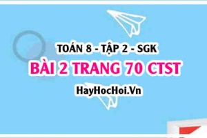 Bài 2 trang 70 Toán 8 Tập 2 Chân trời sáng tạo: Tam Giác Đồng Dạng & Tỉ Lệ Chu Vi